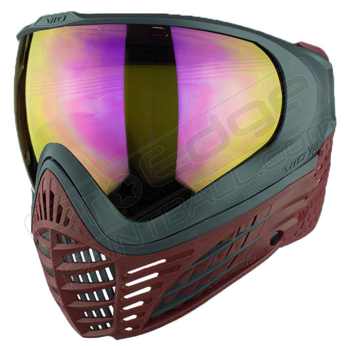 Virtue VIO X6 Thermal Paintball Mask - Red Fire - Choose Lens Color (SKU 18216)