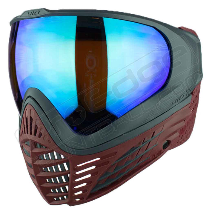 Virtue VIO X6 Thermal Paintball Mask - Red Fire - Choose Lens Color (SKU 18216)