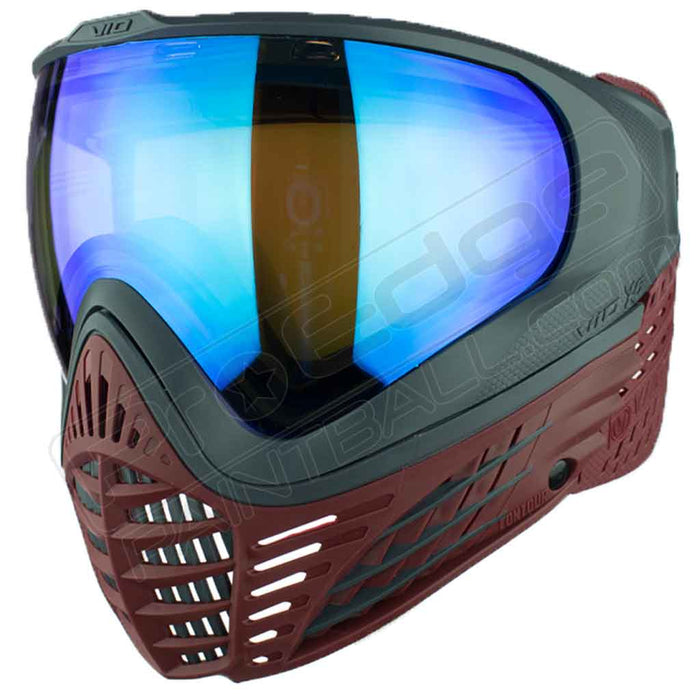 Virtue VIO X6 Thermal Paintball Mask - Red Fire - Choose Lens Color (SKU 18216)