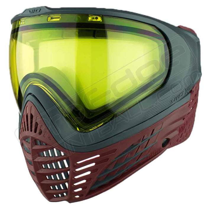 Virtue VIO X6 Thermal Paintball Mask - Red Fire - Choose Lens Color (SKU 18216)