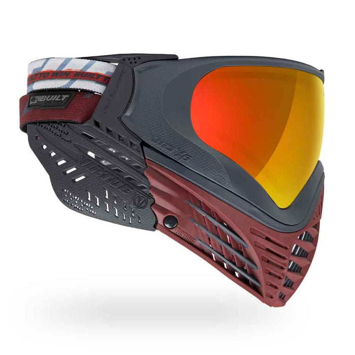 Virtue VIO X6 Thermal Paintball Mask - Red Fire - Choose Lens Color (SKU 18216)