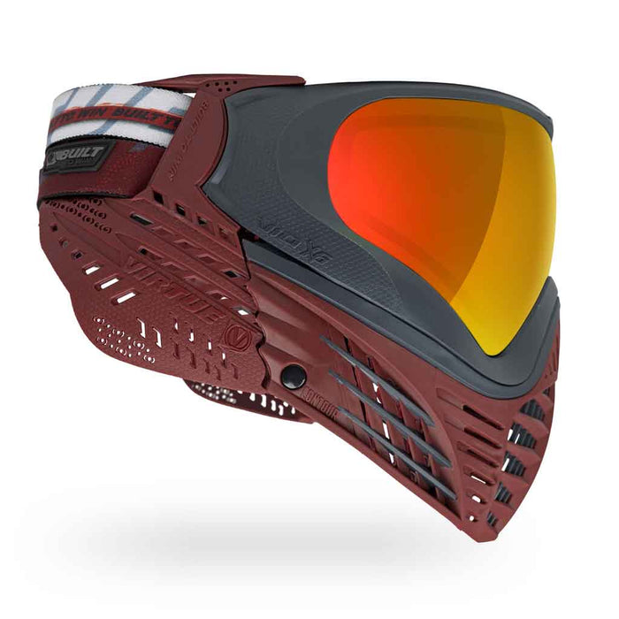 Virtue VIO X6 Thermal Paintball Mask - Red Fire - Choose Lens Color (SKU 18216)