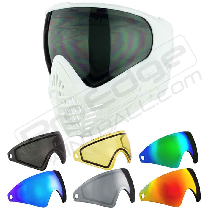 Virtue VIO X6 Thermal Paintball Mask - White Storm - Choose Lens Color (SKU 18225)