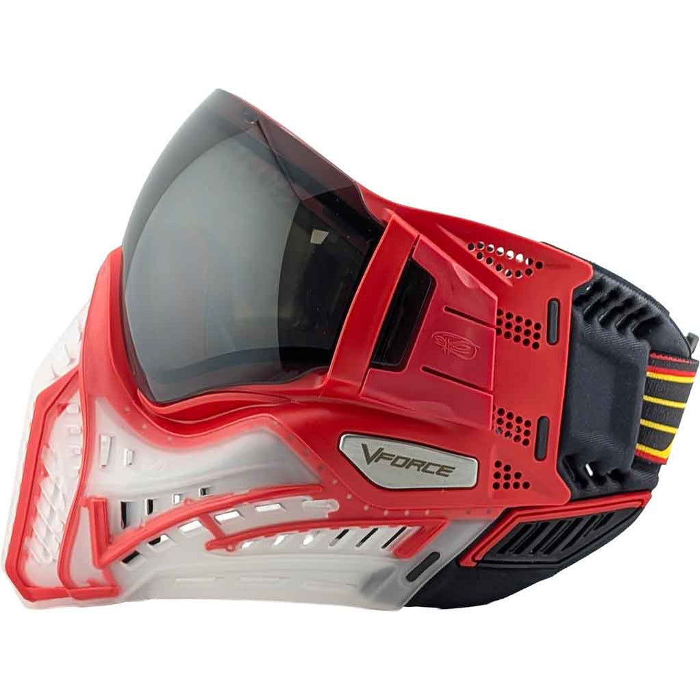 Vforce Grill 2.0 Paintball Mask (Black) - Flexsoft Ears & Full-Flex Pro ...