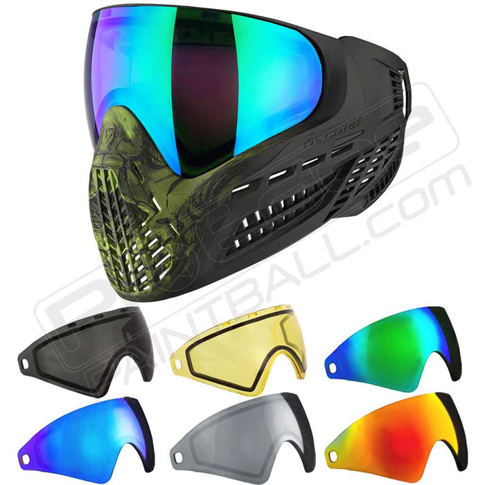 Virtue VIO Ascend Paintball Mask - Acid Skull LE - Choose Lens Color (SKU 16087)