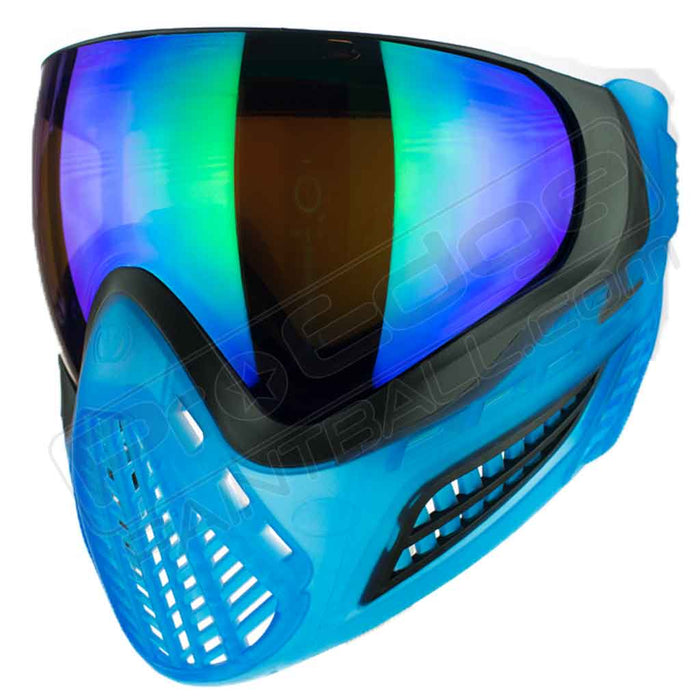 Virtue VIO Ascend Paintball Mask - Black Cyan SE - Choose Lens Color (SKU 19395)