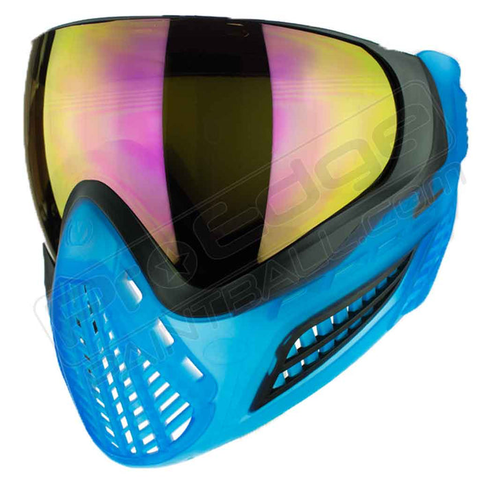 Virtue VIO Ascend Paintball Mask - Black Cyan SE - Choose Lens Color (SKU 19395)