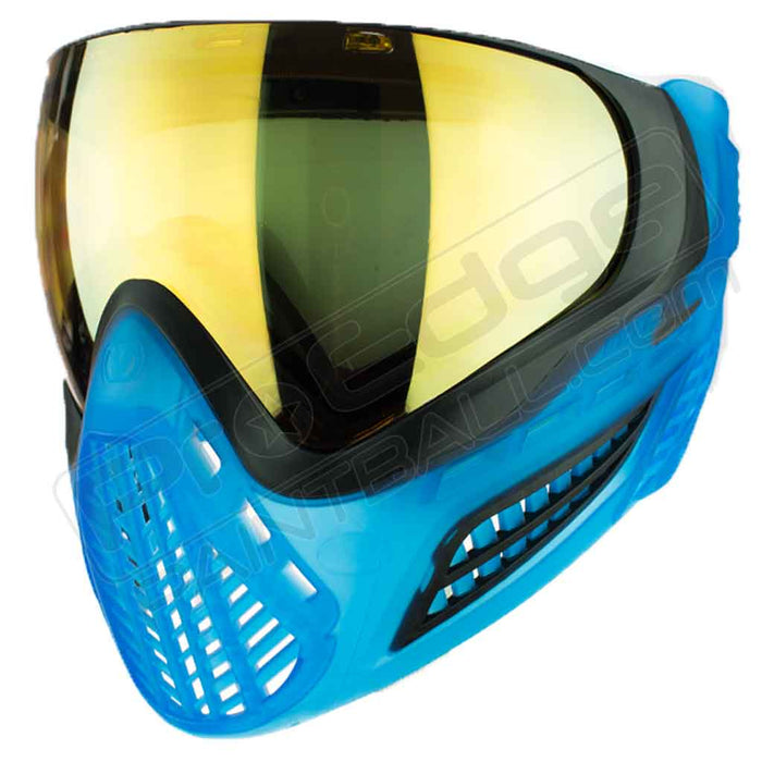 Virtue VIO Ascend Paintball Mask - Black Cyan SE - Choose Lens Color (SKU 19395)