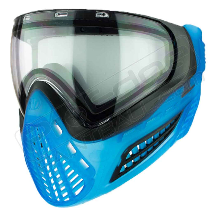 Virtue VIO Ascend Paintball Mask - Black Cyan SE - Choose Lens Color (SKU 19395)