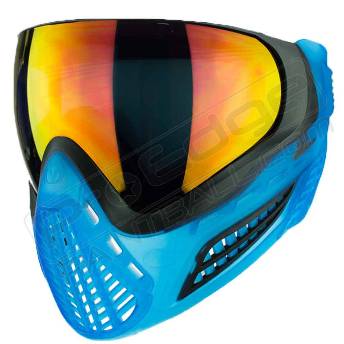 Virtue VIO Ascend Paintball Mask - Black Cyan SE - Choose Lens Color (SKU 19395)