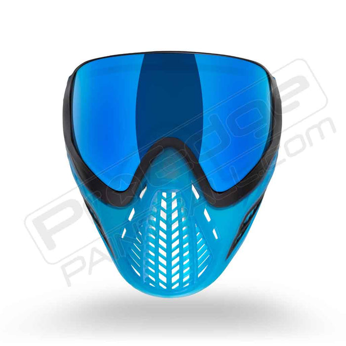 Virtue VIO Ascend Paintball Mask - Black Cyan SE - Choose Lens Color (SKU 19395)