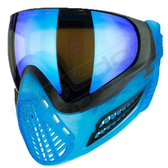 Virtue VIO Ascend Paintball Mask - Black Cyan SE - Choose Lens Color (SKU 19395)