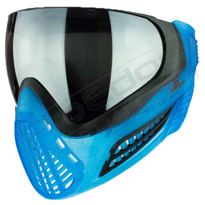 Virtue VIO Ascend Paintball Mask - Black Cyan SE - Choose Lens Color (SKU 19395)