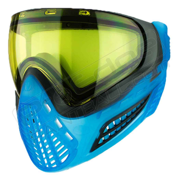 Virtue VIO Ascend Paintball Mask - Black Cyan SE - Choose Lens Color (SKU 19395)