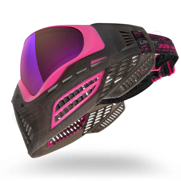 Virtue VIO Ascend Paintball Mask - Black Pink SE - Choose Lens Color (19435)