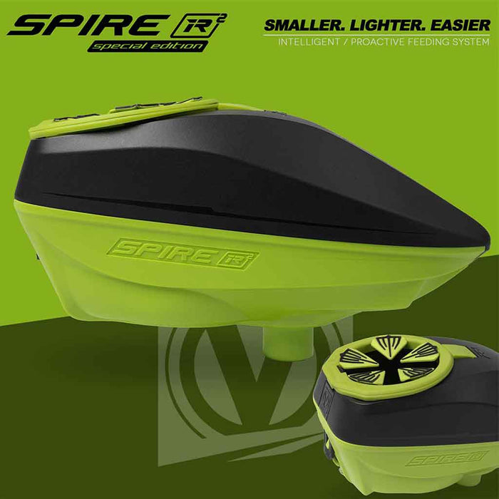 Virtue Spire IR2 Paintball Hopper - Black Acid SE