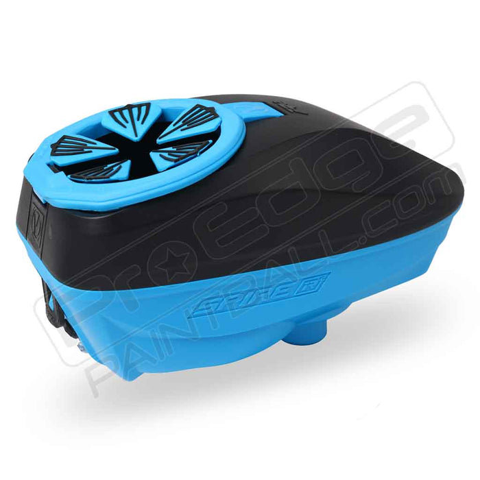 Virtue Spire IR2 Paintball Hopper - Black Cyan SE