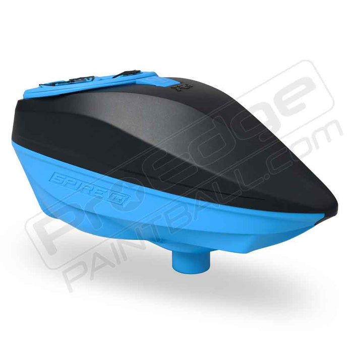 Virtue Spire IR2 Paintball Hopper - Black Cyan SE