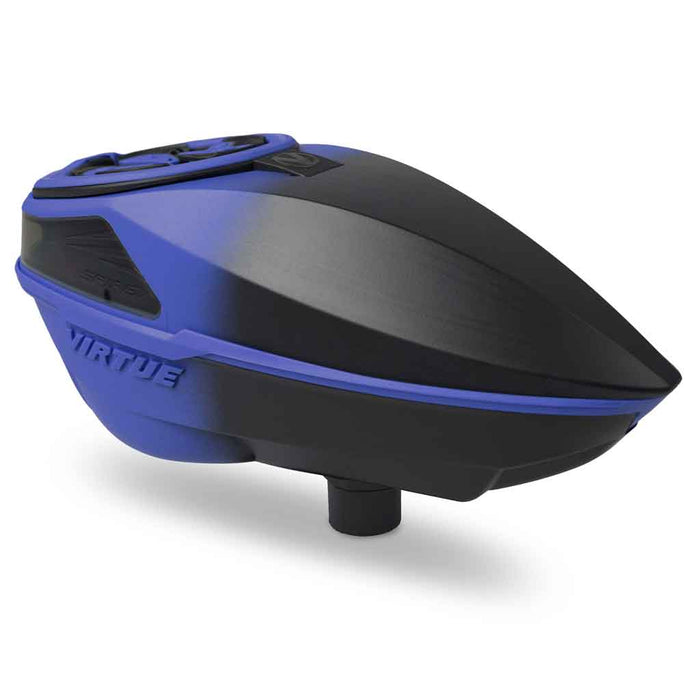 Virtue Spire V Paintball Hopper - Blue Black Fade