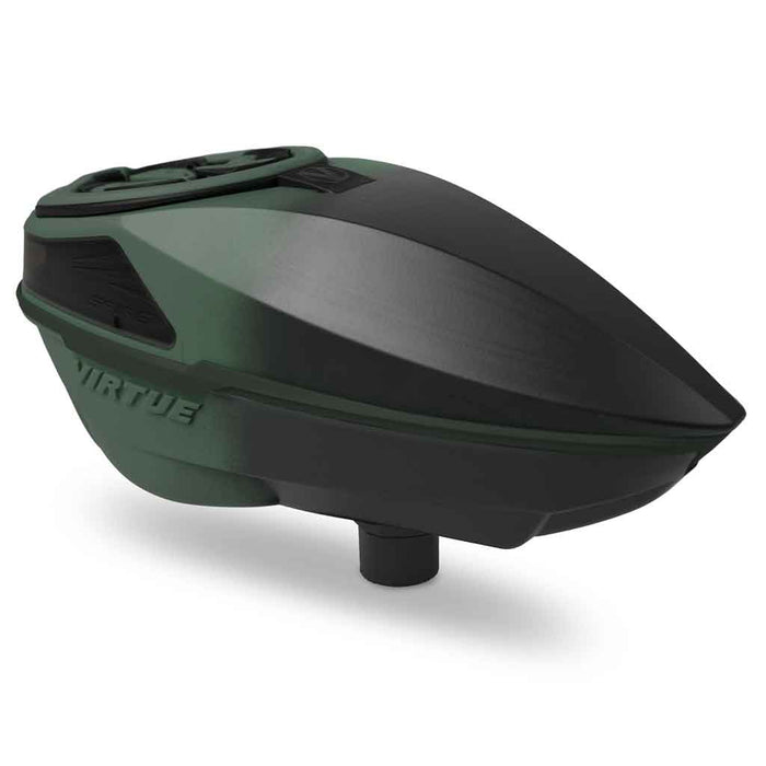 Virtue Spire V Paintball Hopper - Olive Black Fade