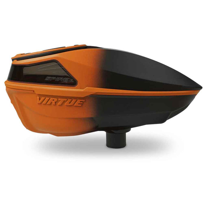 Virtue Spire V Paintball Hopper - Orange Black Fade