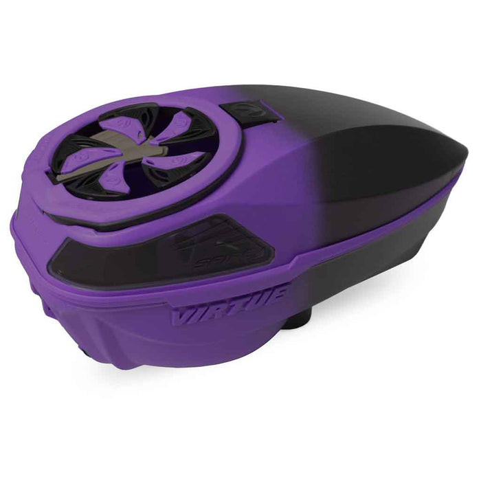 Virtue Spire V Paintball Hopper - Purple Black Fade