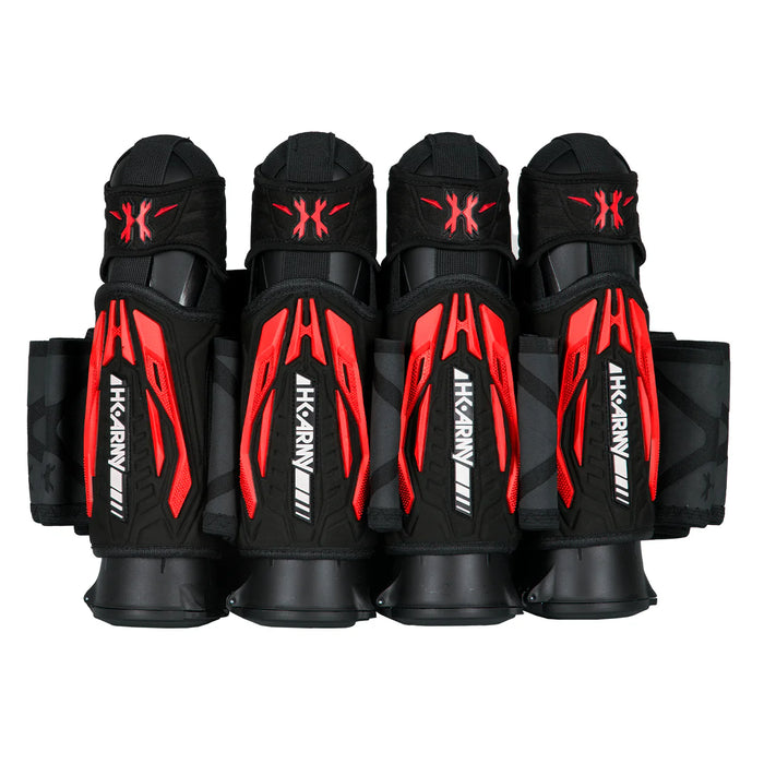 HK ARMY ZERO-G 2.0 4+3 PAINTBALL HARNESS - BLACK/RED (SKU 24790)