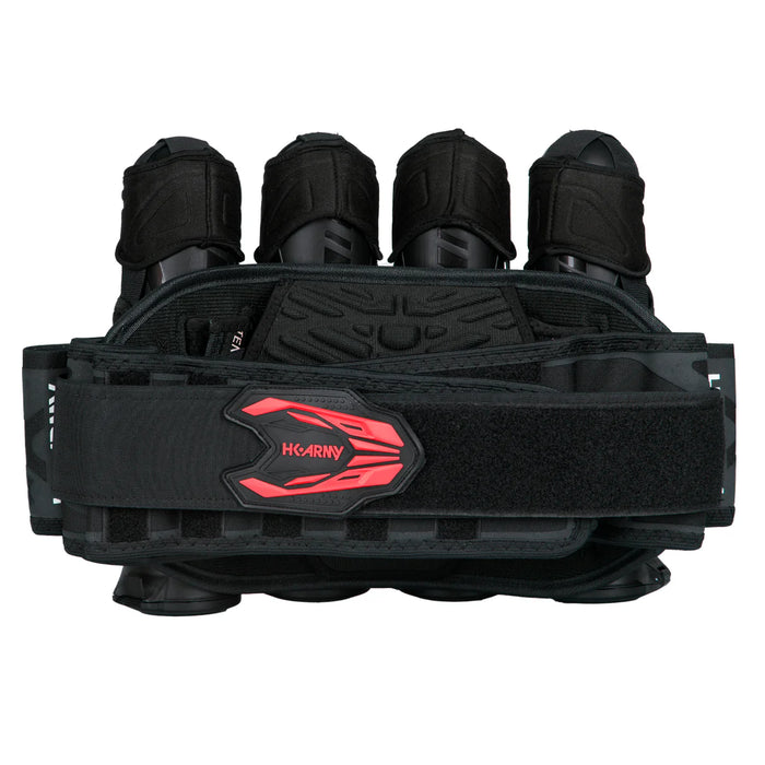 HK ARMY ZERO-G 2.0 4+3 PAINTBALL HARNESS - BLACK/RED (SKU 24790)