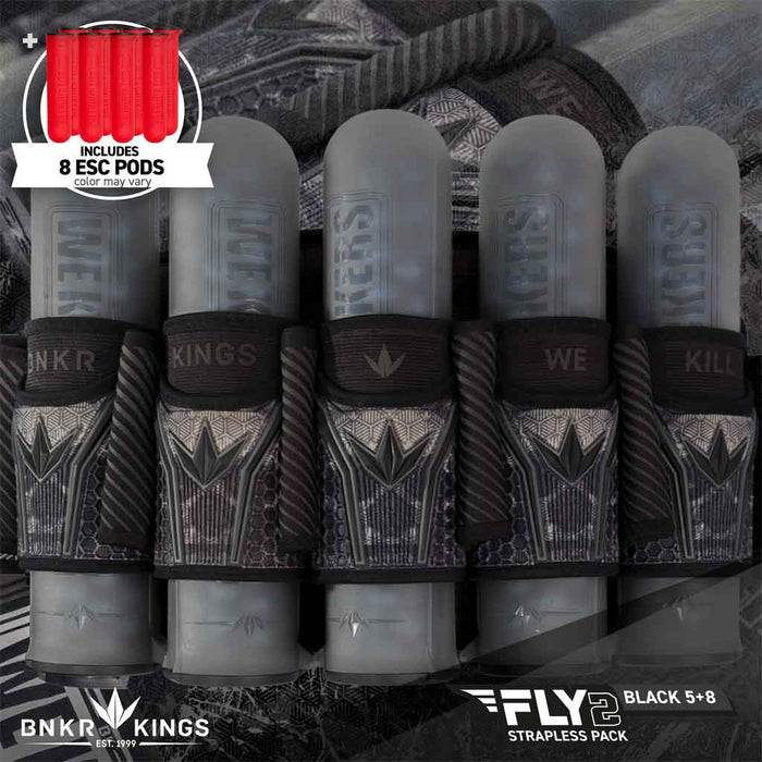 BUNKER KINGS FLY2 Pack 5-8 - Black Skull (Includes 8 ESC Pods Color may vary)