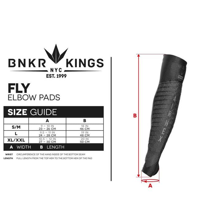 BUNKER KINGS FLY COMPRESSION ELBOW PADS - CHOOSE SIZE