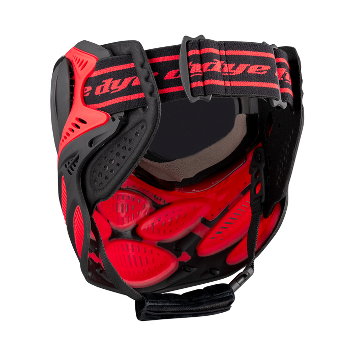 Dye i3 Pro Paintball Mask - Fire Red - Choose Lens Color