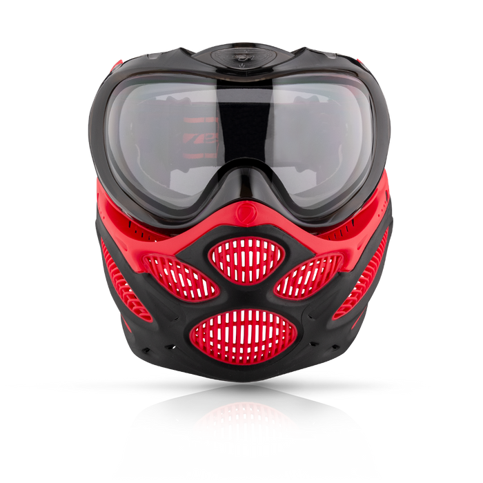 Dye i3 Pro Paintball Mask - Fire Red - Choose Lens Color
