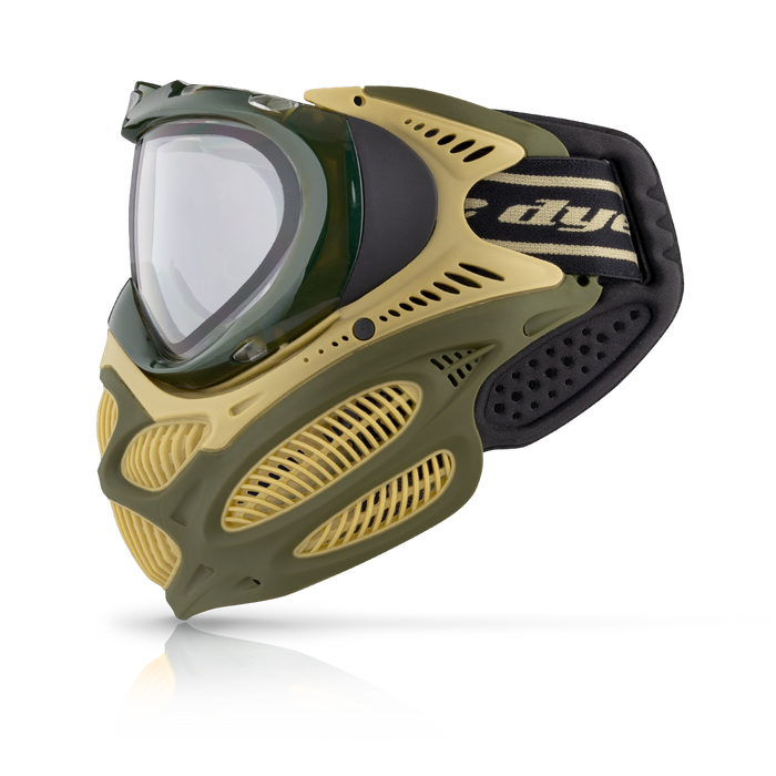 Dye i3 Pro Paintball Mask - Tac Olive - Choose Lens Color