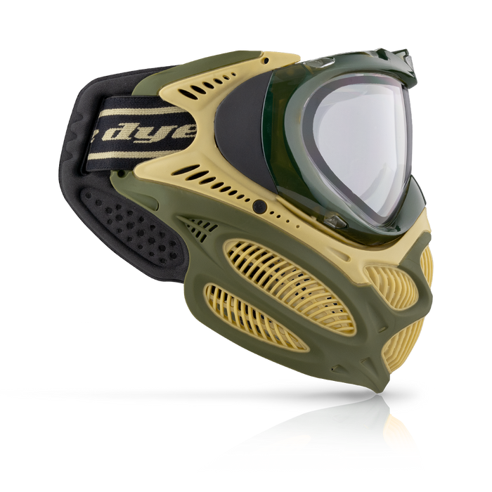 Dye i3 Pro Paintball Mask - Tac Olive - Choose Lens Color