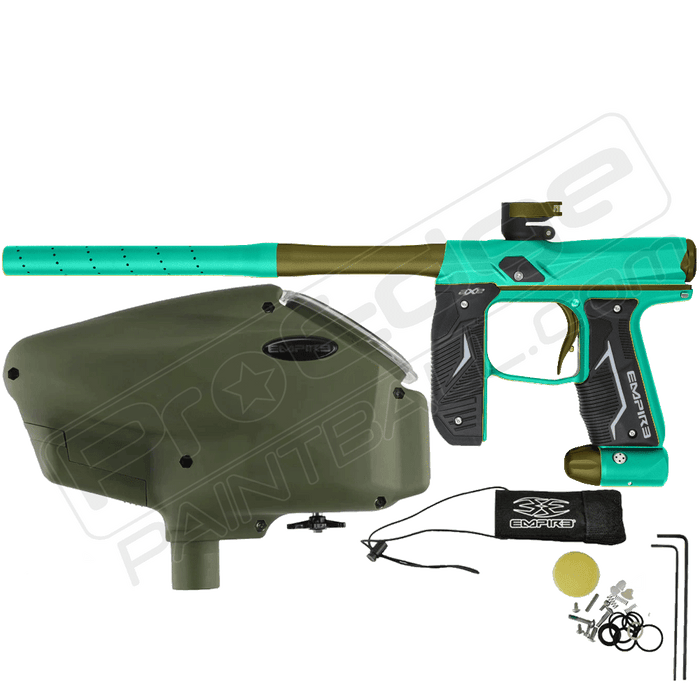 Empire Mini GS Automatic Paintball Gun - Dust Orange / Dust Red 2-pc B