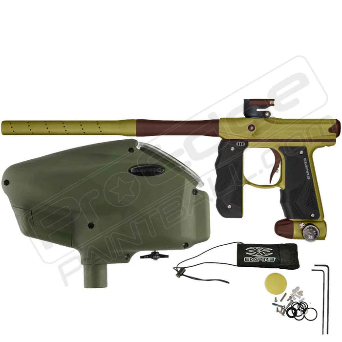 Empire Mini GS with 2 Piece Barrel and Empire Halo Too Loader Olive