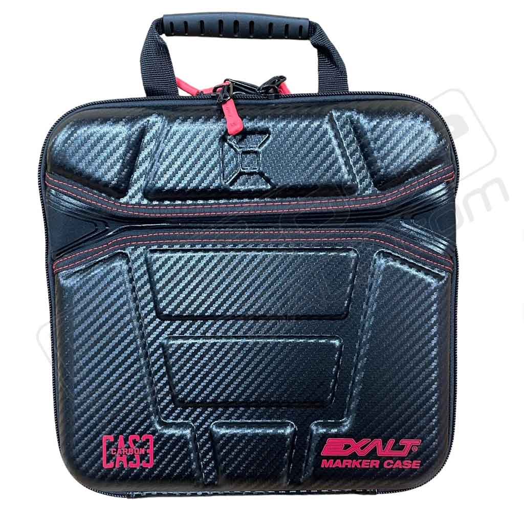 Exalt Carbon Paintball Gun Case Red Carbon — Pro Edge Paintball