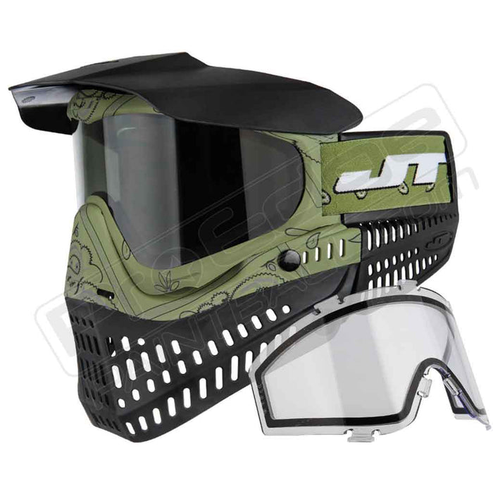 JT Prolfex Paintball Mask LE - Bandana Olive - Choose Lens Color (SKU 15819)