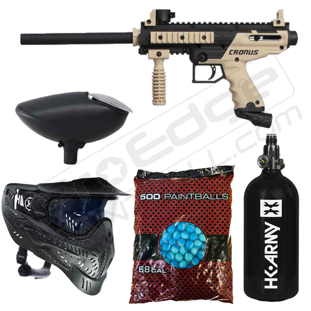 Tippmann Cronus Paintball Gun Package Basic Tan with HPA — Pro Edge