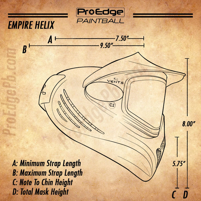 EMPIRE HELIX PAINTBALL MASK THERMAL LENS - OLIVE - Pro Edge Paintball