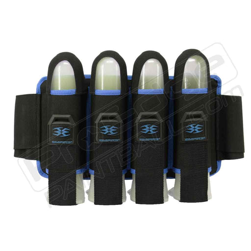 Empire Omega 4 Pod Harness - Black with Blue - Pro Edge Paintball