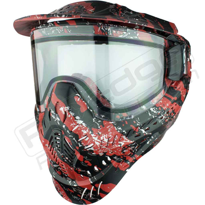 HK Army HSTL Thermal Mask - Fracture Black Red - Choose Lens Color (SKU 4442)