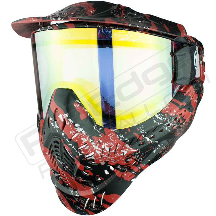 HK Army HSTL Thermal Mask - Fracture Black Red - Choose Lens Color (SKU 4442)