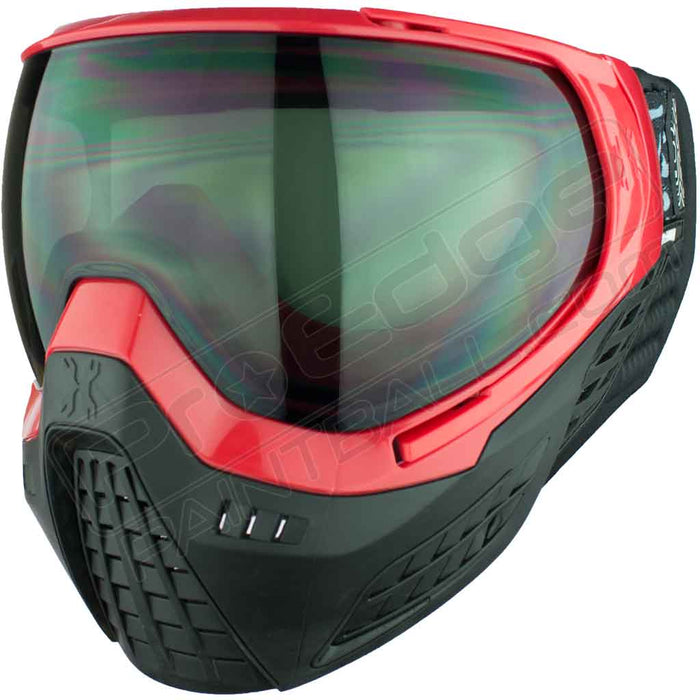 HK Army KLR Paintball Mask - Blackout Red - Choose Lens Color (SKU 1723)