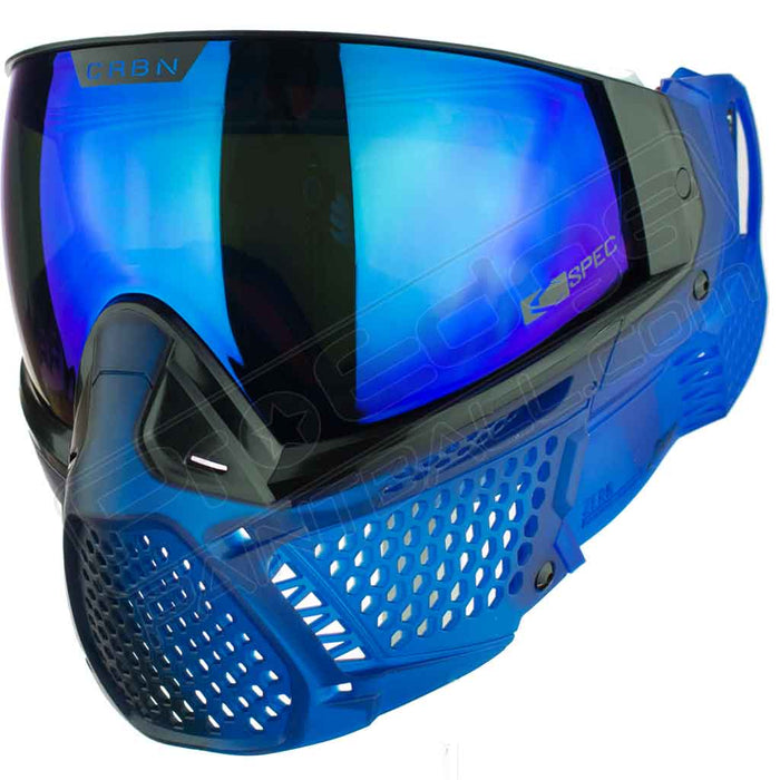 indigo goggles Carbon Zero Pro Fade Indigo Mask Less Coverage — Pro Edge Paintball