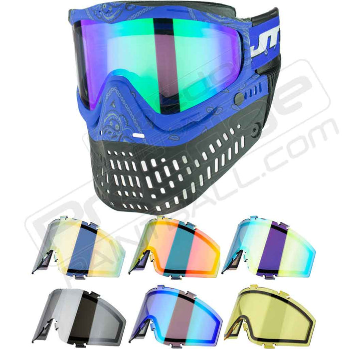 JT Proflex Paintball Mask LE - Bandana Blue - Choose Lens Color (SKU 6 —  Pro Edge Paintball