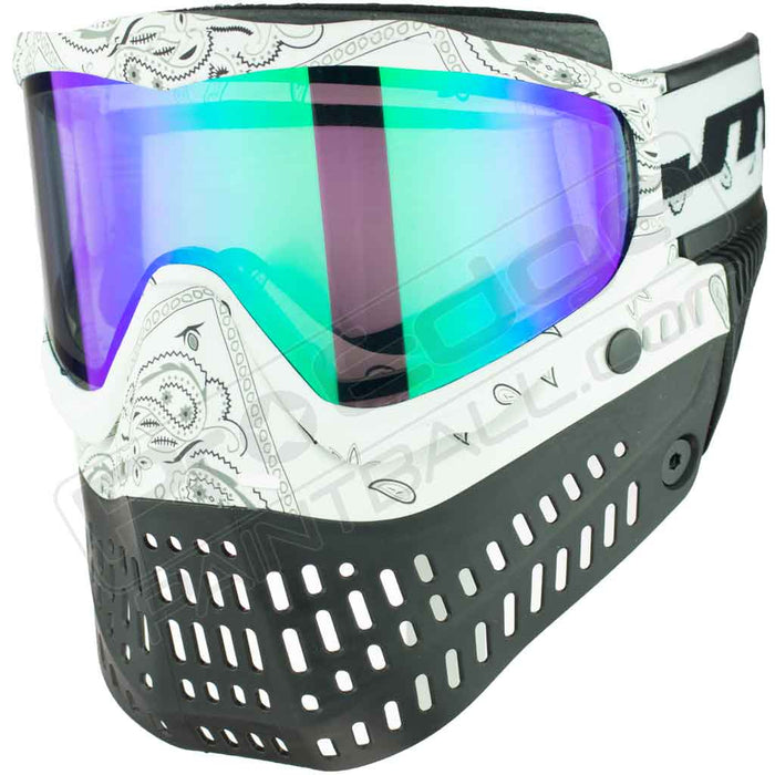 JT Proflex Paintball Mask LE - Bandana White - Choose Lens Color (SKU 6481)