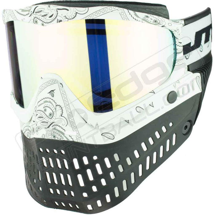 JT Proflex Paintball Mask LE - Bandana White - Choose Lens Color (SKU 6481)