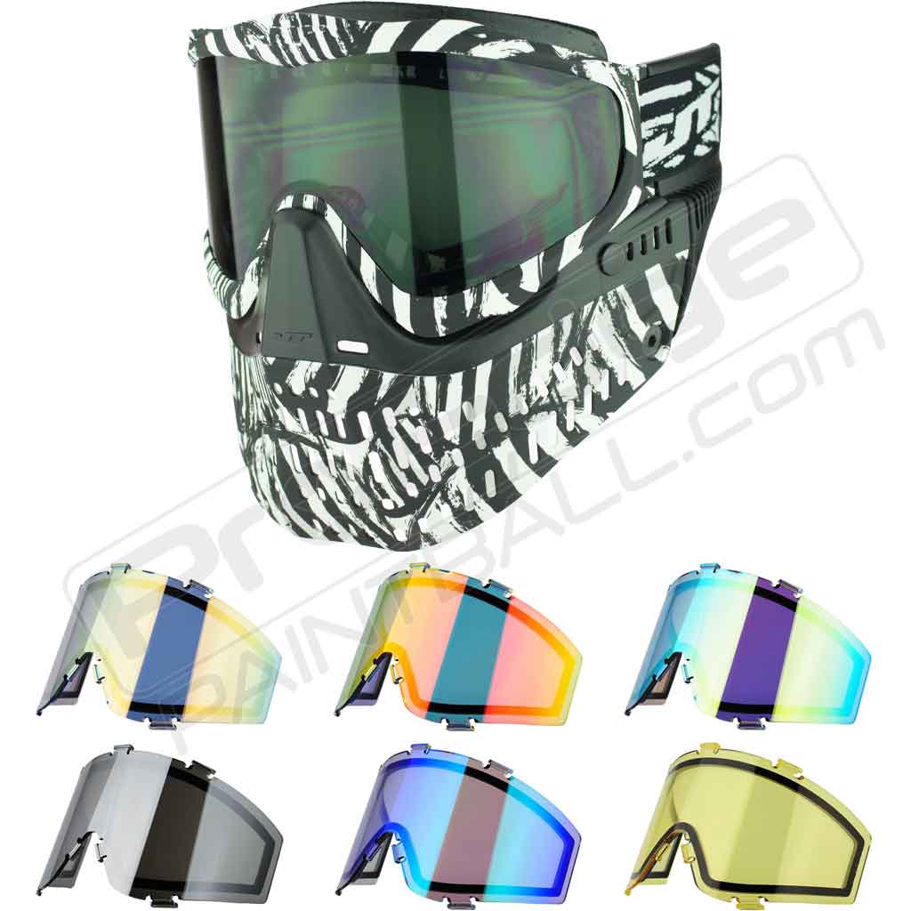 JT Proflex Paintball Mask - Zebra SE - Choose Lens Color (SKU 7630