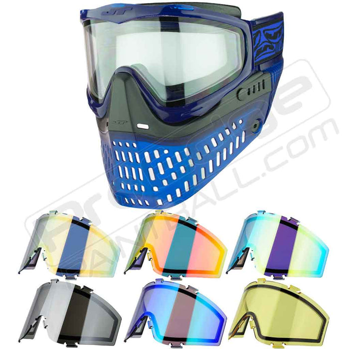 JT Proflex Paintball Mask - Ice Blue - Choose Lens Color (SKU 7645